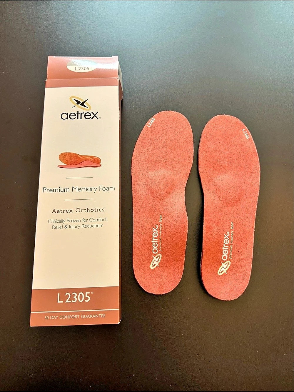 sz6 Aetrex L2305 Premium Memory Foam Orthotics NWT